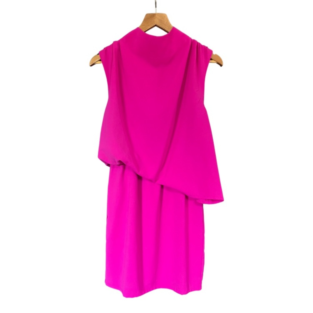 New - TCEC Vibrant Pink Asymmetrical Dress